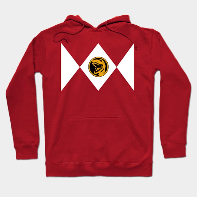 Red Ranger Logo Hoodie by mighty corps studio